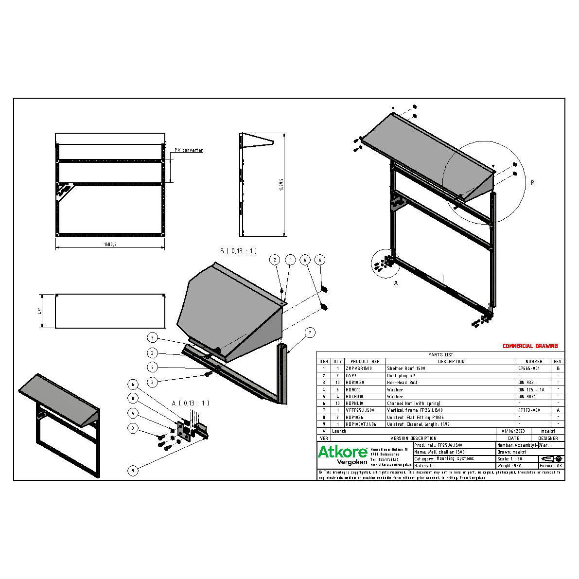 COMMERCIAL FP2S.W.1500 (47771)